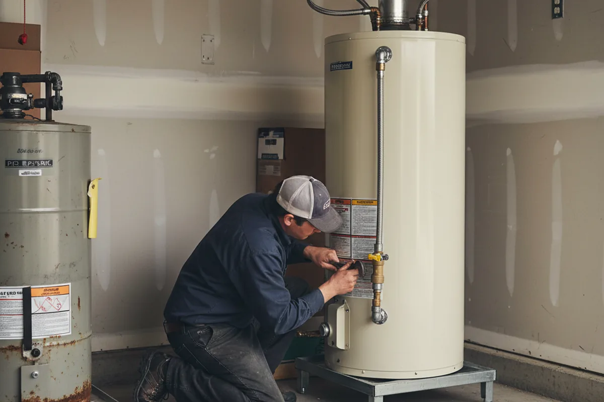 Water heater and shutoff valve replacement in Bristol