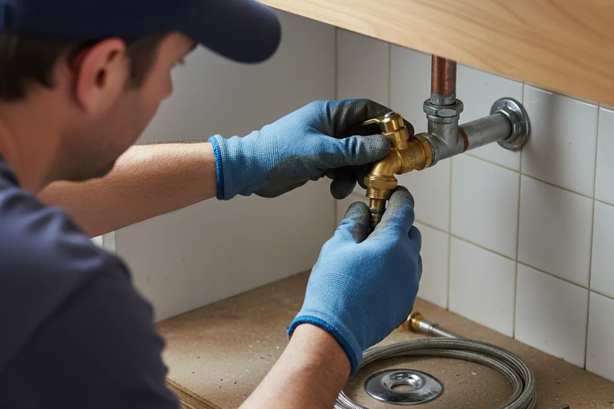 Shutoff valve and fitting work during Emergency Plumbing in Bristol